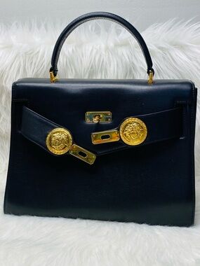 Versace Rare Vintage 1997  “Princess Diana” Kelly Bag w Cert of  Authenticity